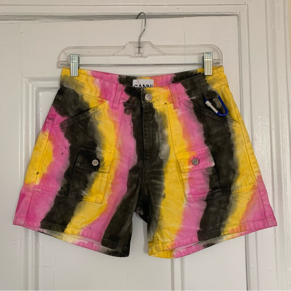 Ganni Tie-Dye Shorts